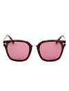 Tom Ford Philippa Square Injection Plastic Sunglasses