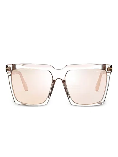 Tom Ford Square-frame Sunglasses In Neutral