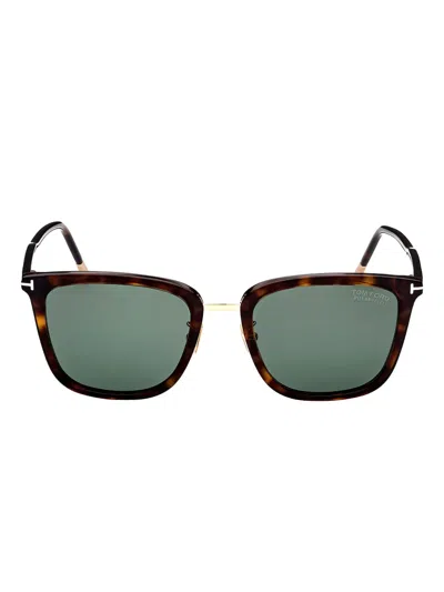 Tom Ford Square-frame Sunglasses In Green