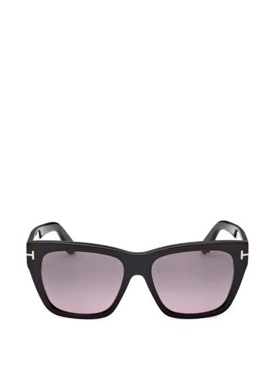 Tom Ford Square Frame Sunglasses In Black