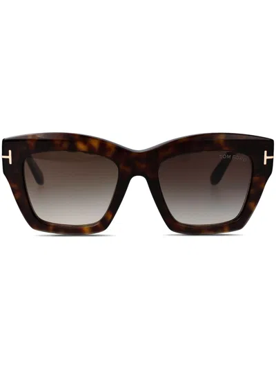 Tom Ford Square-frame Sunglasses In Braun