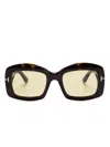 Tom Ford Square-frame Sunglasses In Brown