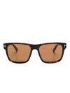 Tom Ford Square-frame Sunglasses In Brown