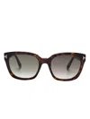 Tom Ford Square-frame Sunglasses In Brown