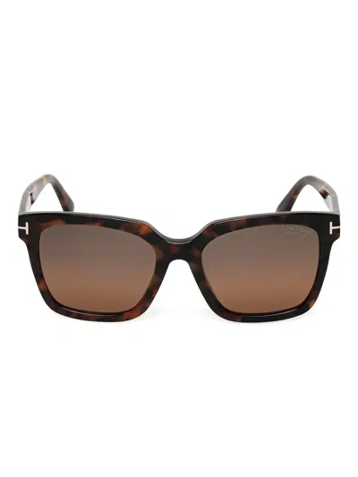 Tom Ford Square-frame Sunglasses In Brown