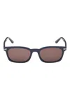Tom Ford Ft1300 Rectangular Frame Sunglasses In Brown