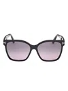 Tom Ford Eyewear Butterfly Frame Sunglasses In Brown