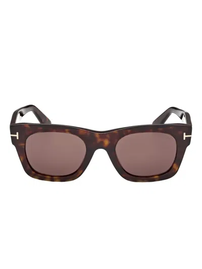 Tom Ford Square-frame Sunglasses In Brown
