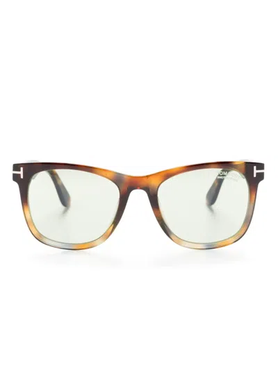 Tom Ford Square-frame Sunglasses In Brown