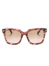 Tom Ford Square-frame Sunglasses In Brown