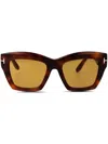 Tom Ford Square-frame Sunglasses In Brown