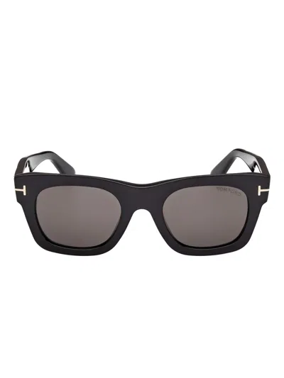 Tom Ford Square-frame Sunglasses In Burgundy
