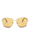 Tom Ford Square-frame Sunglasses In Gold