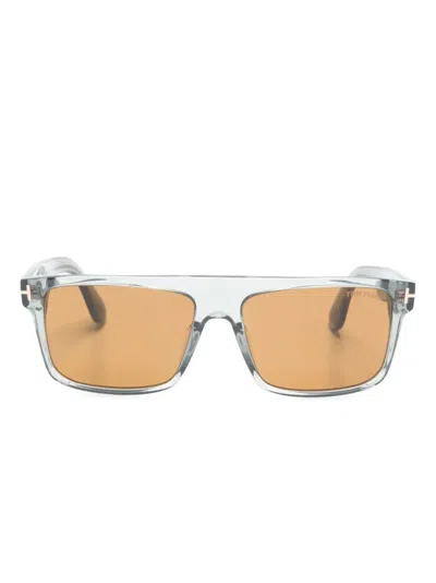 Tom Ford Square Frame Sunglasses In Grau