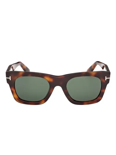 Tom Ford Square-frame Sunglasses In Green