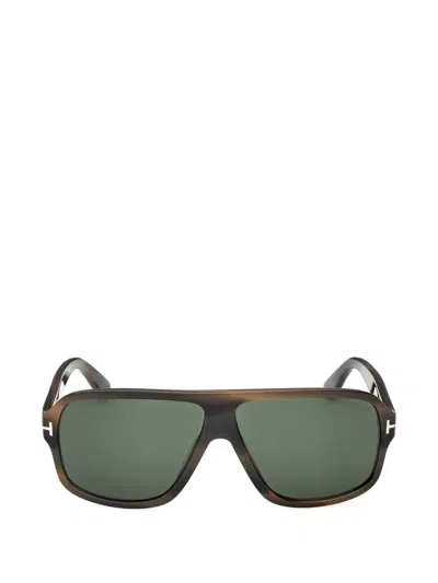 Tom Ford Square-frame Sunglasses In Green