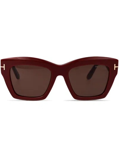 Tom Ford Square-frame Sunglasses In Brown