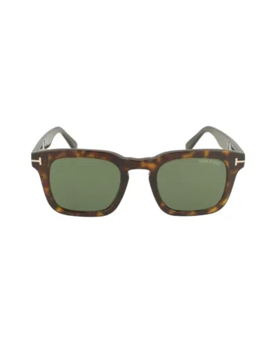 Tom Ford Square Frame Tortoiseshell Sunglasses