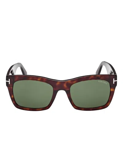 TOM FORD SQUARE FULL-RIM SUNGLASSES