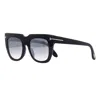 Tom Ford Leigh Smoke Gradient Square Ladies Sunglasses Ft1115 01b 52 In Black