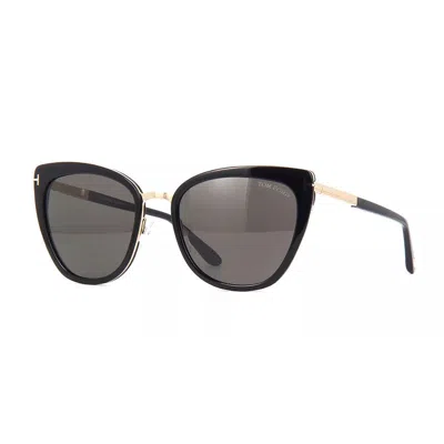 Tom Ford Square Full Rim, With A Colored Havana/palladium Frame And Champagne With Silver Mirror Lens.