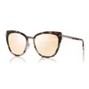 Tom Ford Cat-eye Frame Sunglasses In Black