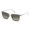 Tom Ford Square Full Rim, With A Dark Ruthenium With Palladium Frame And Gunmetal Flash Lens. In Green