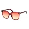 Tom Ford Square-frame Sunglasses In Red