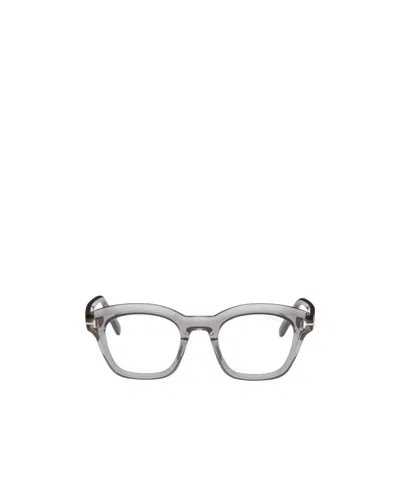 Tom Ford Square Glasses In Gray