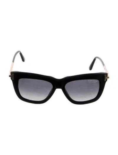 Pre-owned Tom Ford Square Gradient Sunglasses In Black
