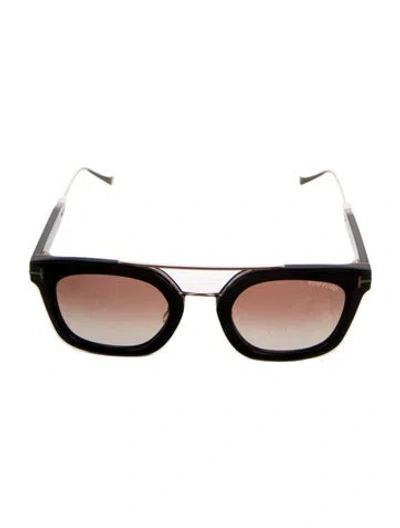 Pre-owned Tom Ford Square Gradient Sunglasses In Black