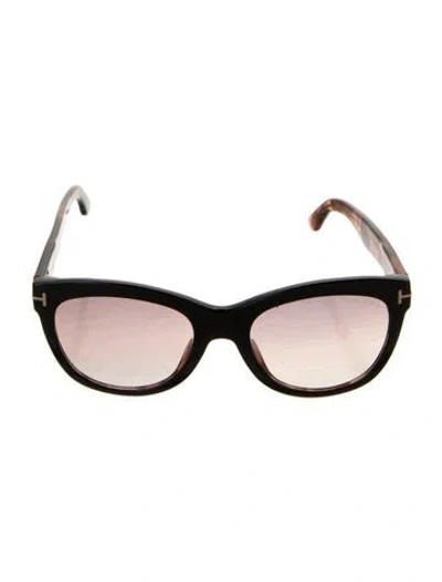 Pre-owned Tom Ford Square Gradient Sunglasses In Black