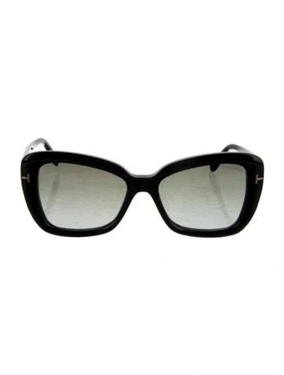 Pre-owned Tom Ford Square Gradient Sunglasses In Black