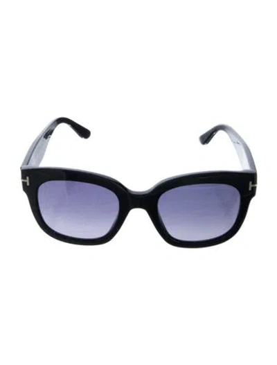 Pre-owned Tom Ford Square Gradient Sunglasses In Black