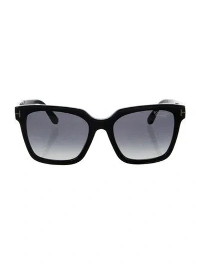 Pre-owned Tom Ford Square Gradient Sunglasses In Black