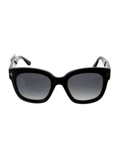 Pre-owned Tom Ford Square Gradient Sunglasses In Black