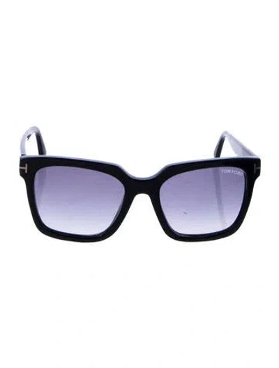 Pre-owned Tom Ford Square Gradient Sunglasses In Black