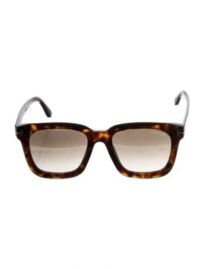 Pre-owned Tom Ford Square Gradient Sunglasses In Brown