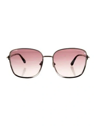 Pre-owned Tom Ford Square Gradient Sunglasses In Gold