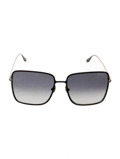 Pre-owned Tom Ford Square Gradient Sunglasses In Gold