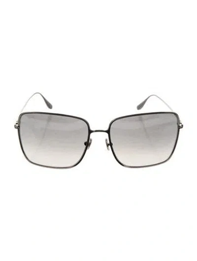 Pre-owned Tom Ford Square Gradient Sunglasses In Silver