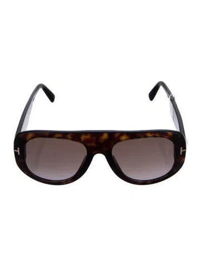 Pre-owned Tom Ford Square Gradient Sunglasses W/ Tags In Brown