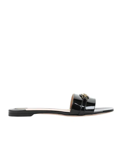 TOM FORD TOM FORD LOGO PLAQUE SLIP-ON SLIDES