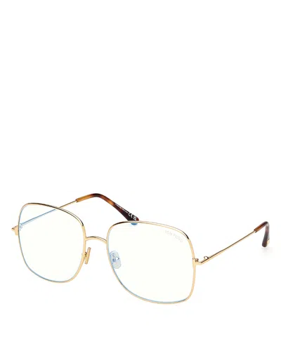TOM FORD SQUARE OPTICAL GLASSES, 59MM