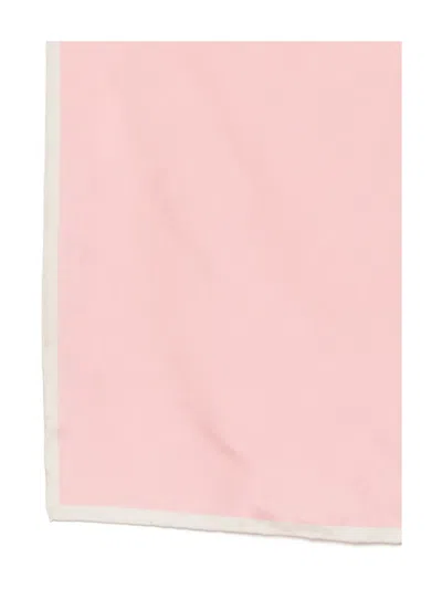 Tom Ford Square-print Silk Pocket Scarf In Pink