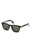 Tom Ford Icon 48mm Acetate Square Sunglasses In Green