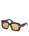 Tom Ford 53mm Square Sunglasses In Black