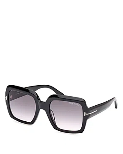 TOM FORD SQUARE SUNGLASSES, 54MM