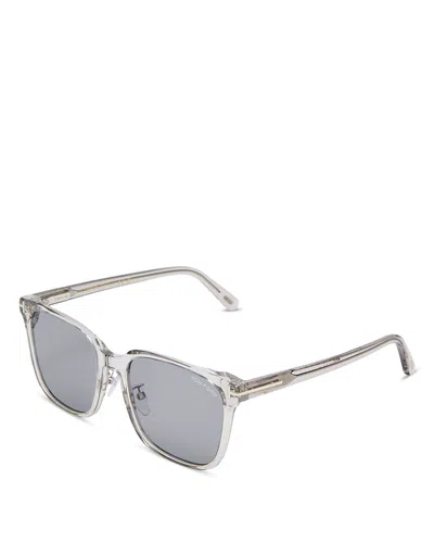 Tom Ford Square Sunglasses, 55mm In Gray