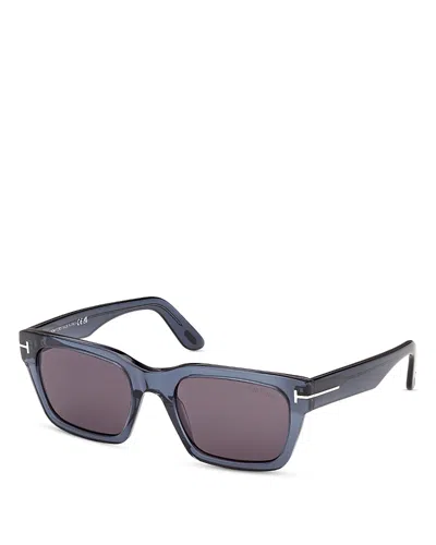 Tom Ford Andy 53mm Square Sunglasses In Blue
